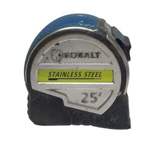 Vtg Kobalt Stainless Steel 25’ Tape Measure Lime Neon Yellow Aqua Frutiger Aero
